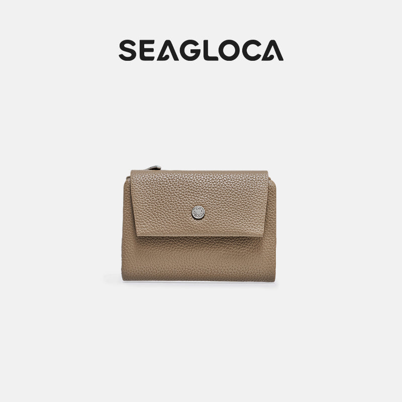 Wallet Elegant Textured Compact Short Purse for Women | SeaGloca