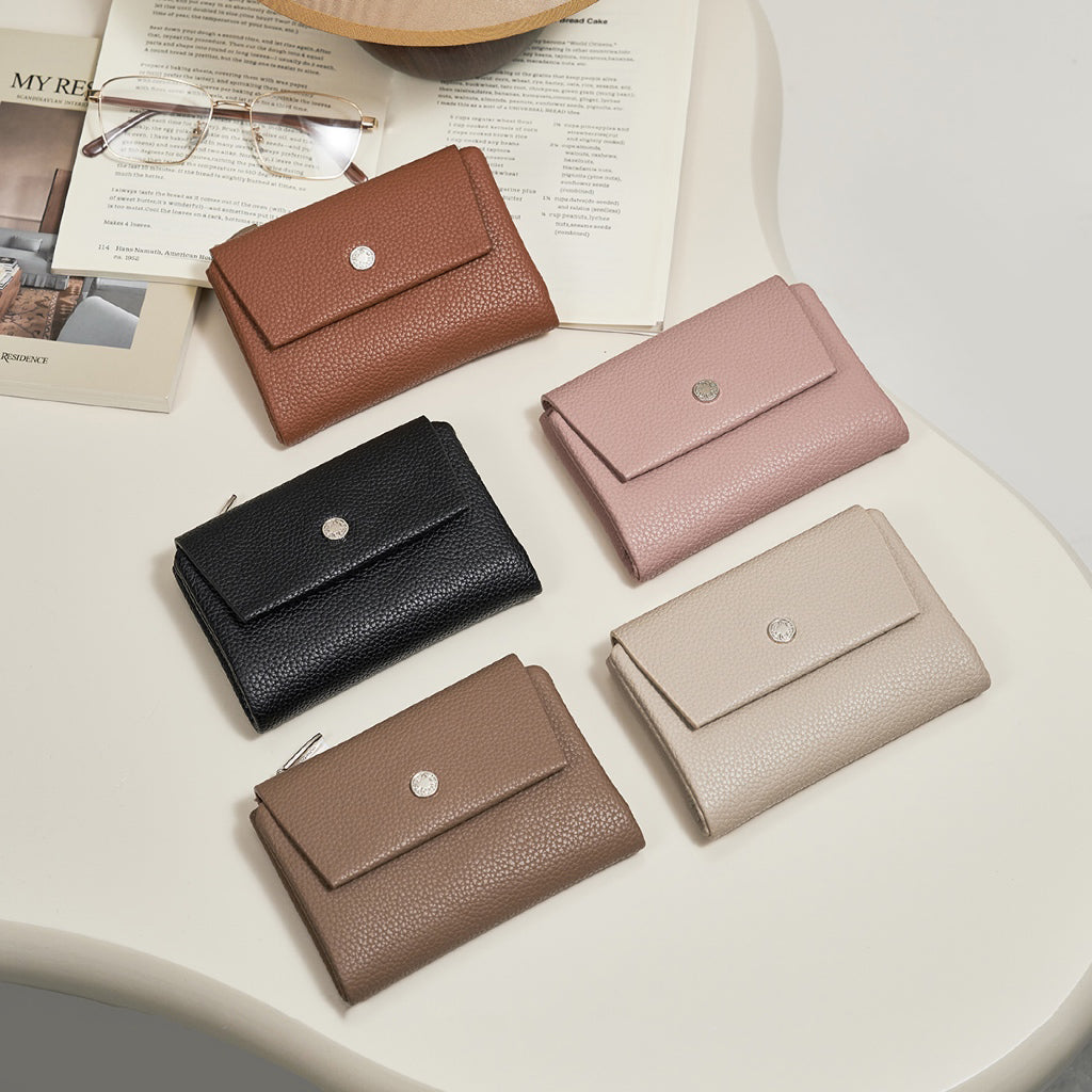 Wallet Elegant Textured Compact Short Purse for Women | SeaGloca - view 2