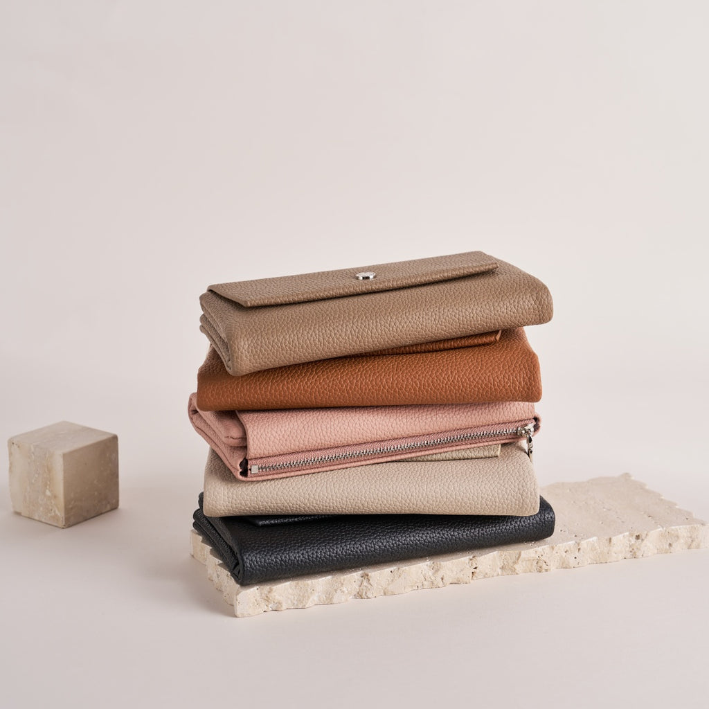 Slim Long Wallet Stylish Press Stud Design for Women | SeaGloca - view 2