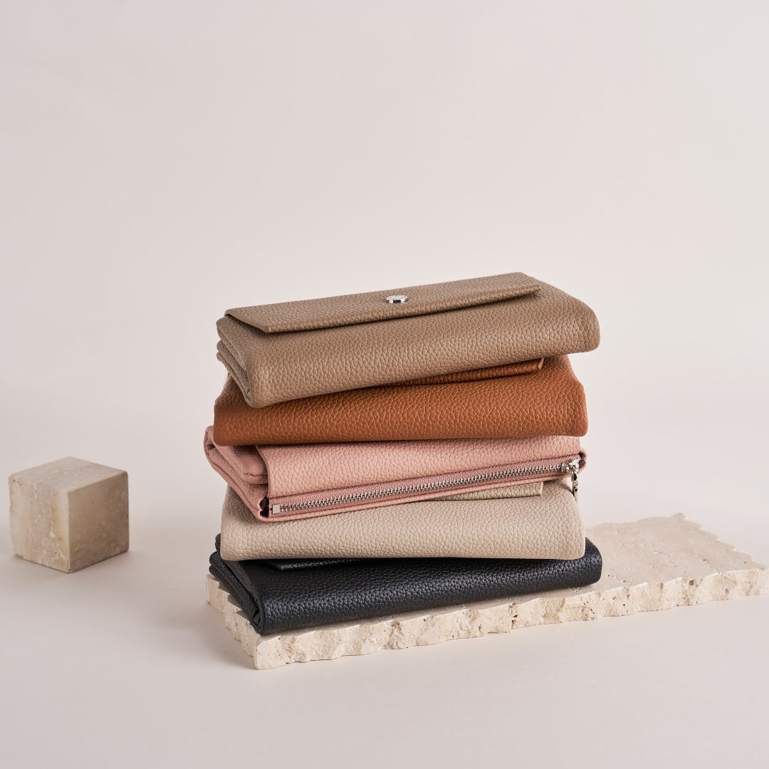 Slim Long Wallet Stylish Press Stud Design for Women | SeaGloca - view 2
