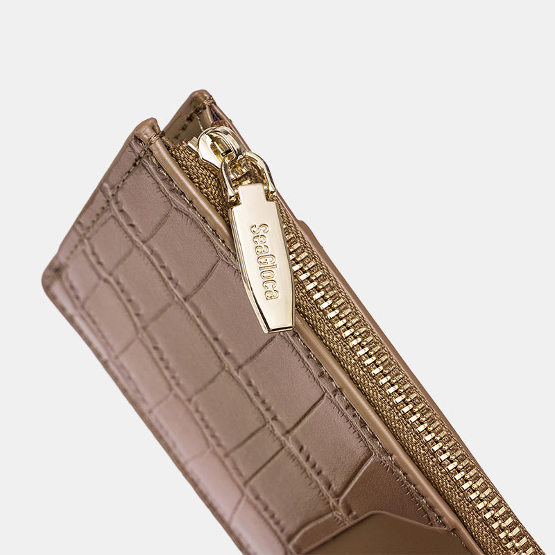 Slim Card Holder Wallet Chic Quilted Design for Women | SeaGloca - view 5