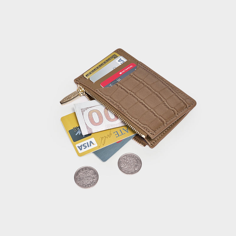 Slim Card Holder Wallet Chic Quilted Design for Women | SeaGloca - view 8