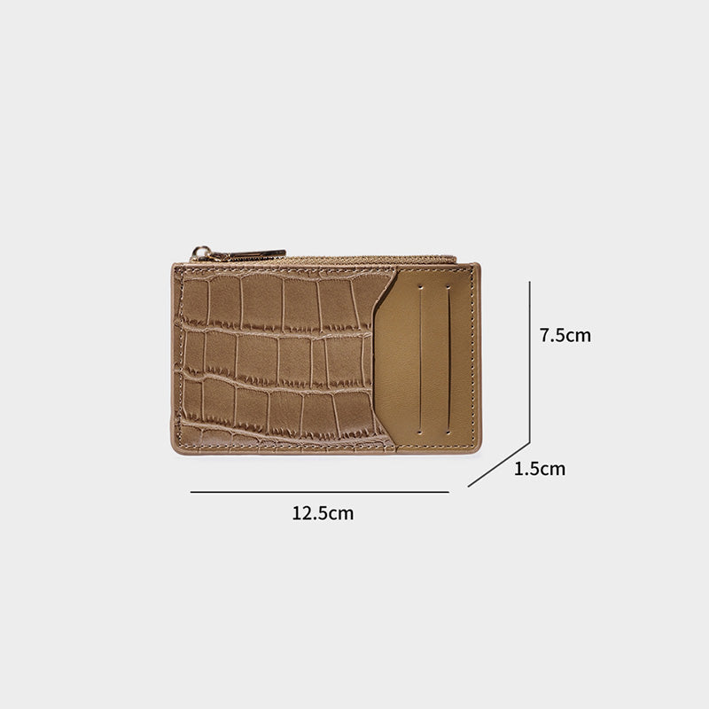 Slim Card Holder Wallet Chic Quilted Design for Women | SeaGloca - view 9