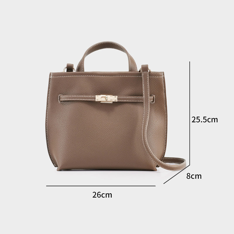 Textured PU Leather Handbag and Shoulder Bag for Women | SeaGloca - view 9