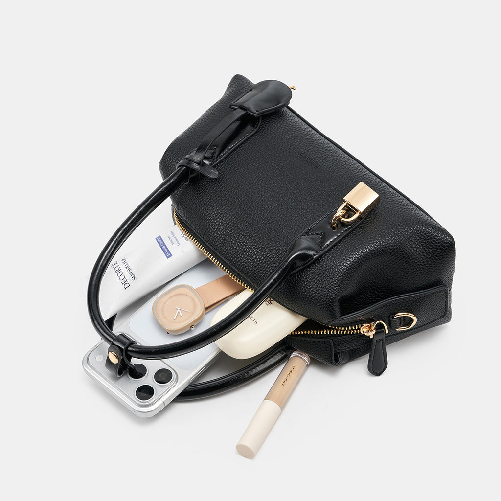 Fashionable Boston Dual Zipper Crossbody Bag for Women | SeaGloca - view 8