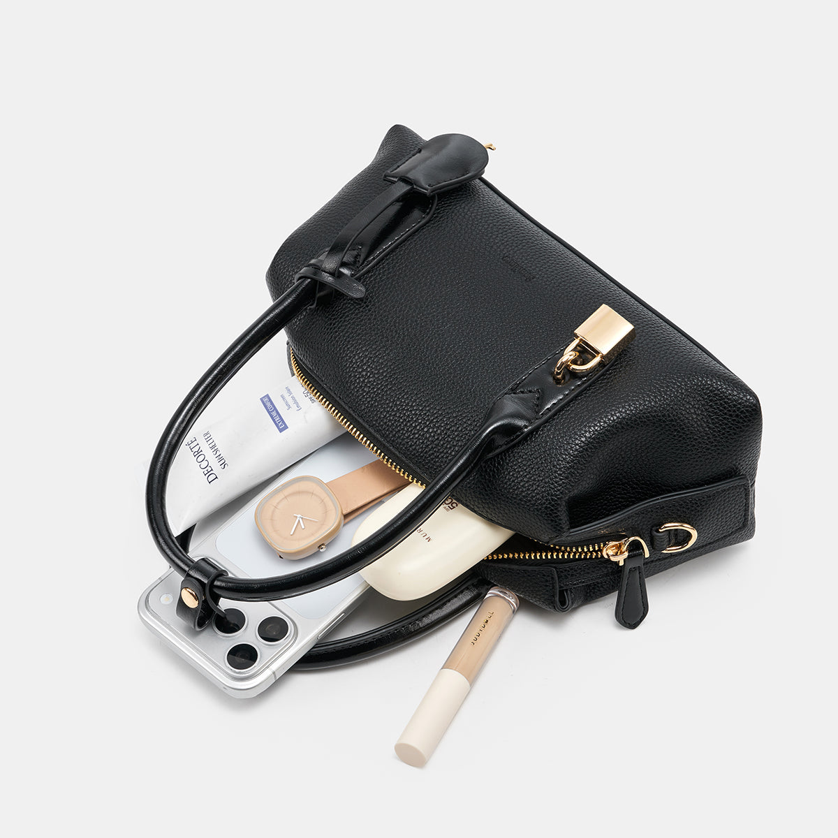 Fashionable Boston Dual Zipper Crossbody Bag for Women | SeaGloca - view 8