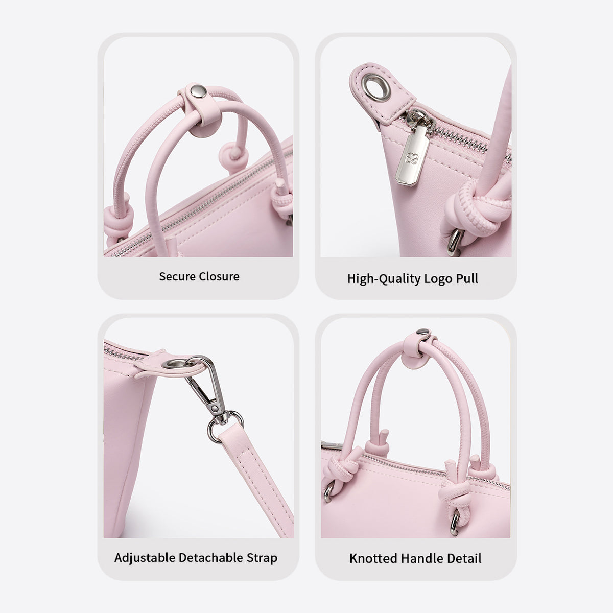 Chic Soft Leather Crossbody Bag Minimalist for Women | SeaGloca - view 7