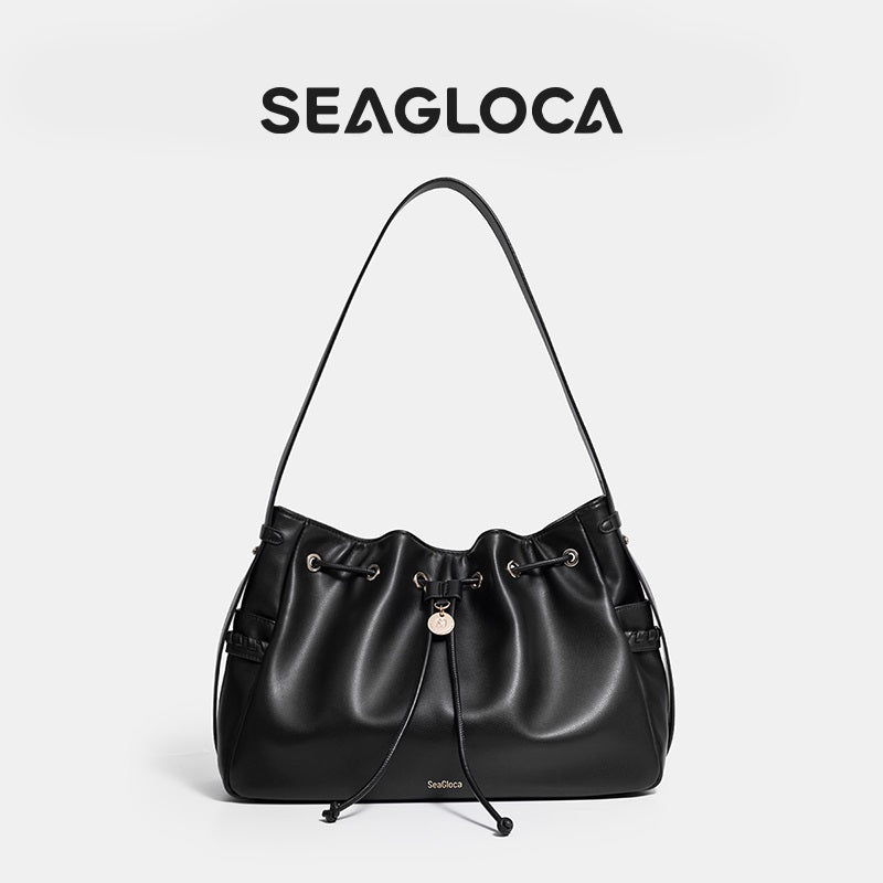 Drawstring Bucket Bag Hobo Bag Large Capacity for Women | SeaGloca