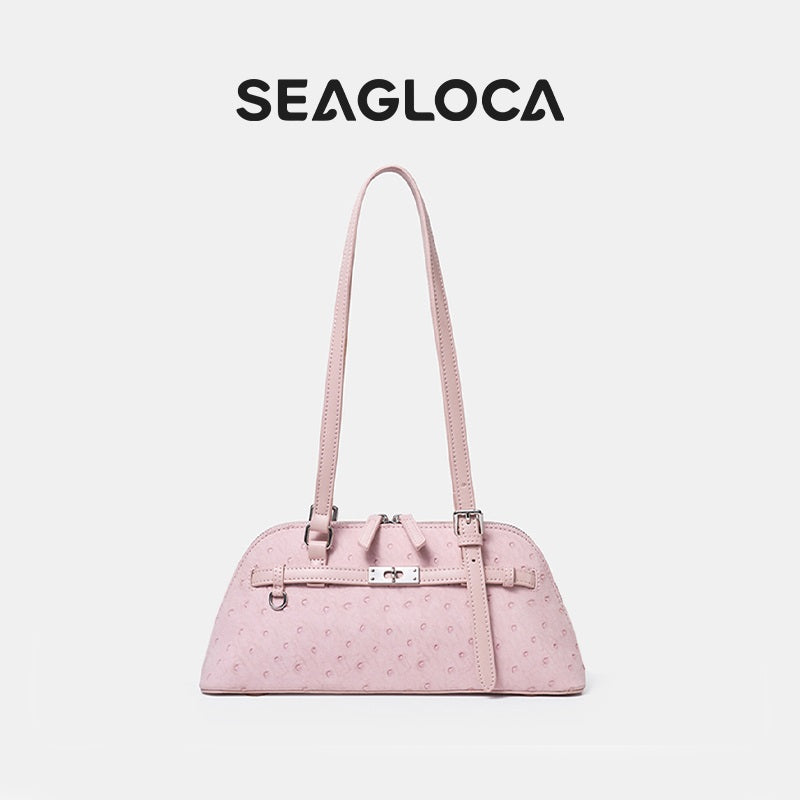 Dotted Texture Zipper Underarm Bag Adjustable for Women | SeaGloca