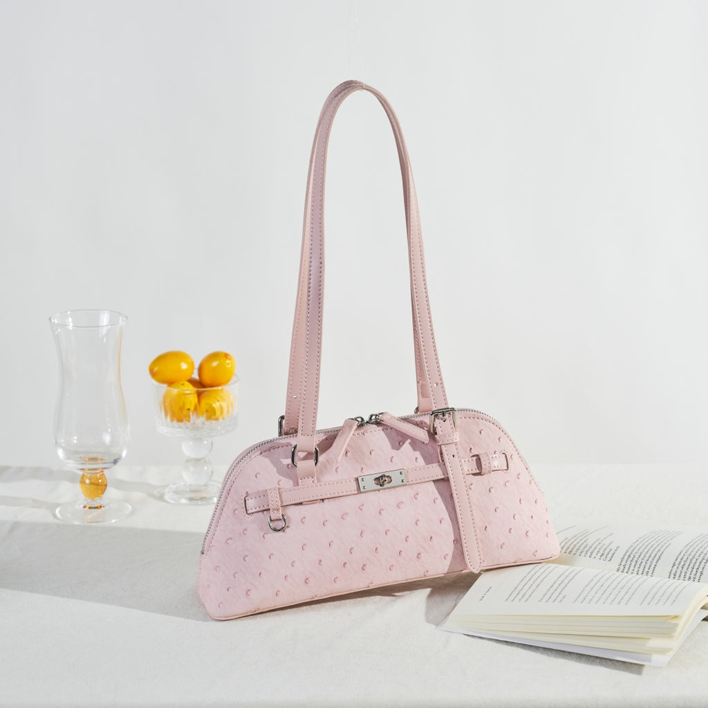Dotted Texture Zipper Underarm Bag Adjustable for Women | SeaGloca - view 3