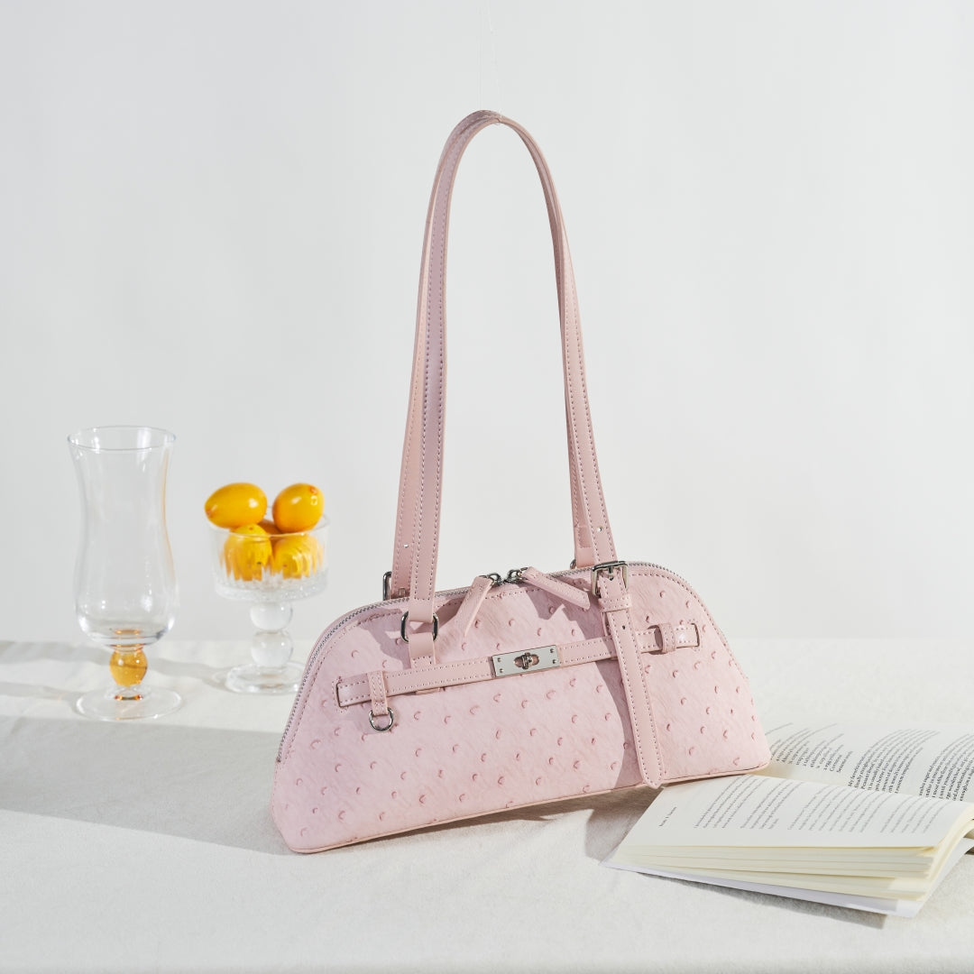 Dotted Texture Zipper Underarm Bag Adjustable for Women | SeaGloca - view 3