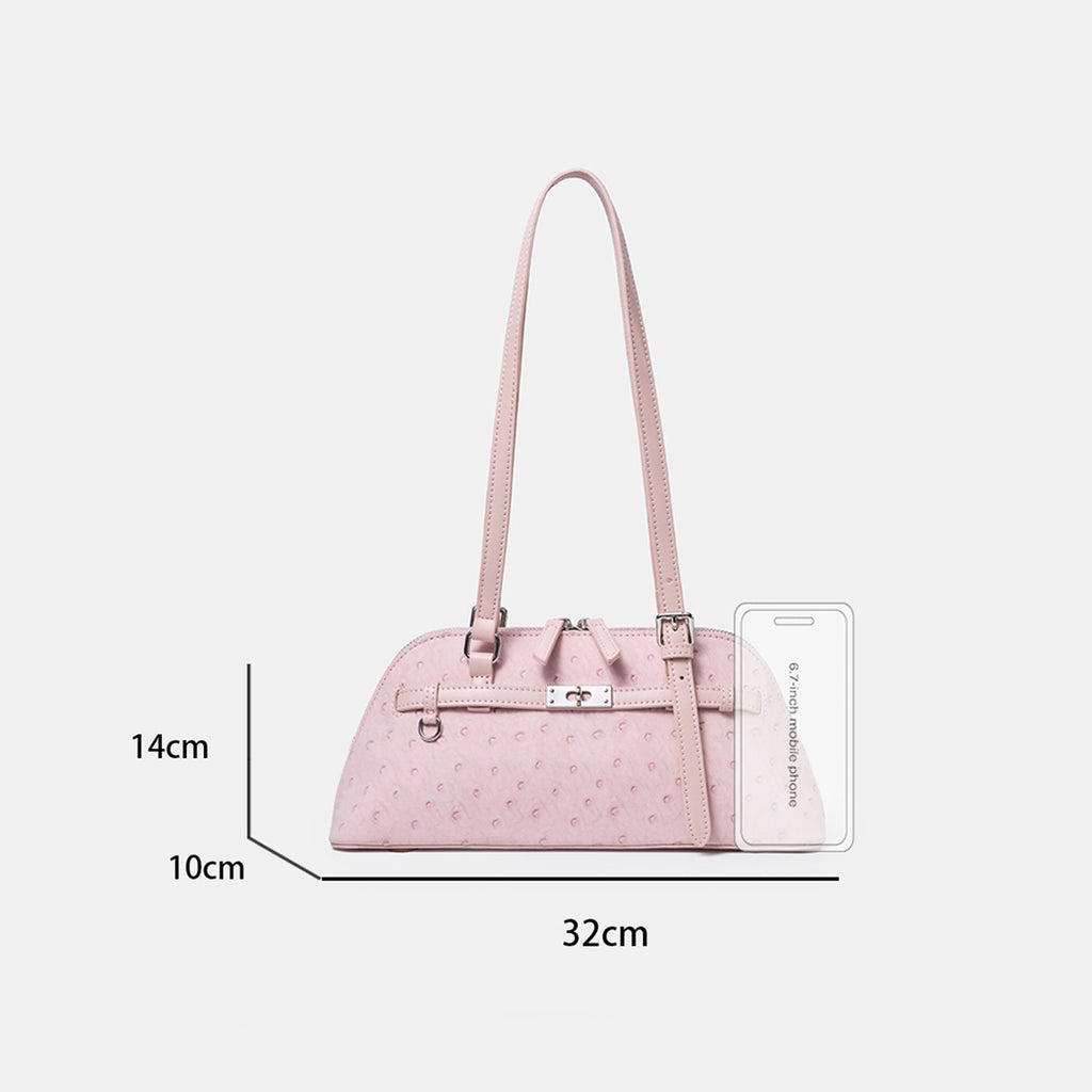 Dotted Texture Zipper Underarm Bag Adjustable for Women | SeaGloca - view 9