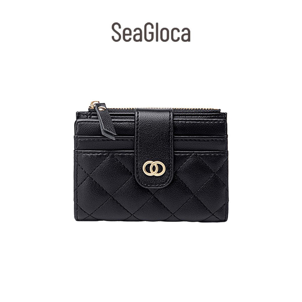 Seagloca New Luxury Women Short Wallet Lady Purse With Card Holder No. 353