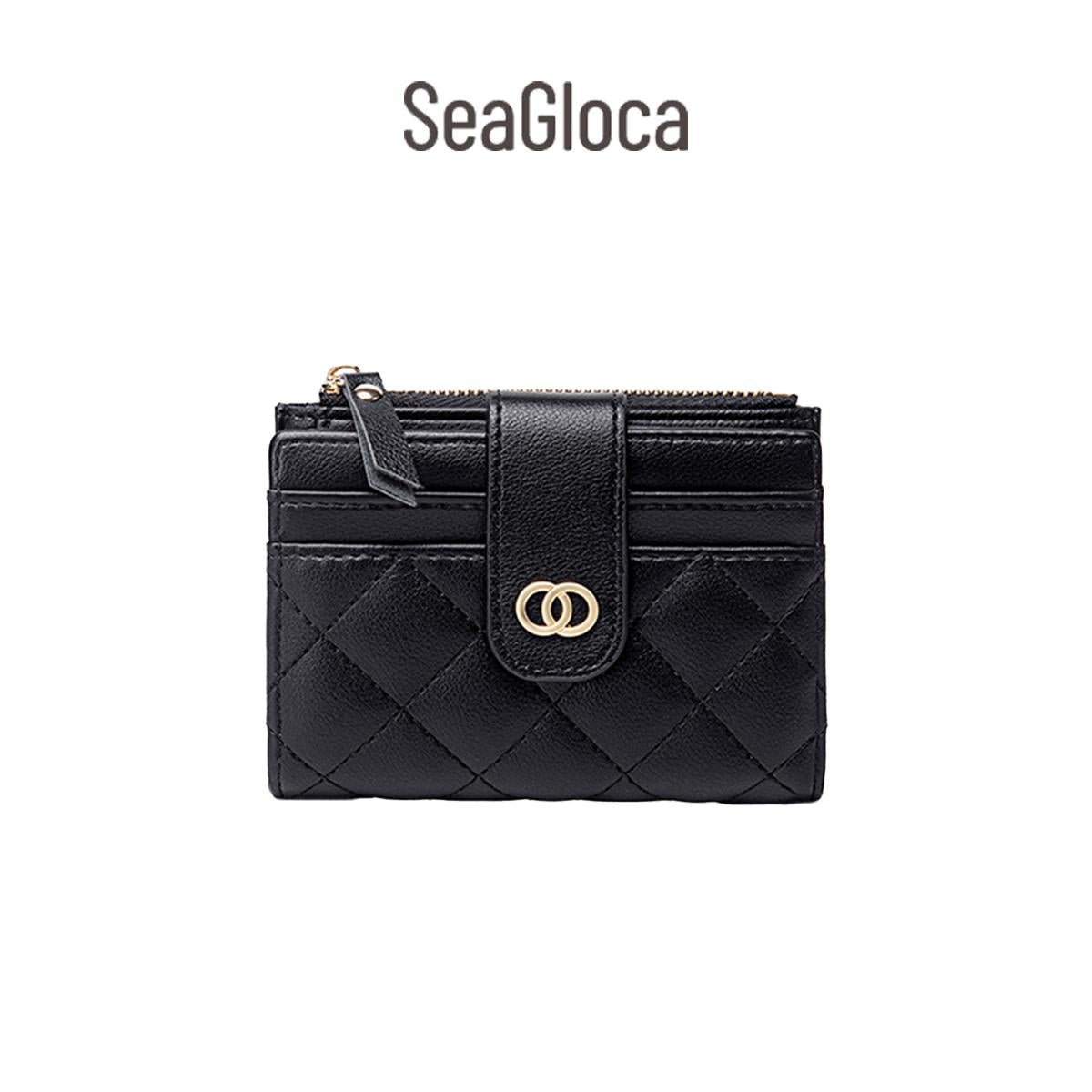 Seagloca New Luxury Women Short Wallet Lady Purse With Card Holder No. 353