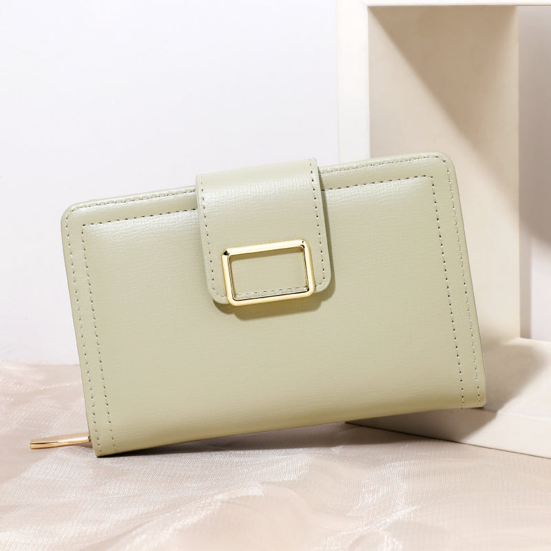 SeaGloca New Korean Fashion Mult-functional Solid Color PU Wallet For Woman No 1616