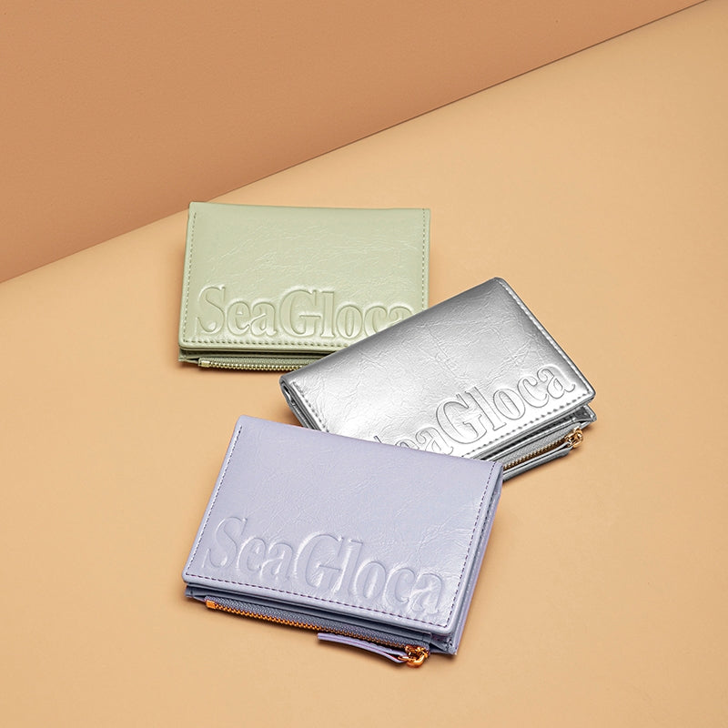SeaGloca New Fashion High-End Bifold Short Wallet With Box Purse Card Holder For Woman No 2401