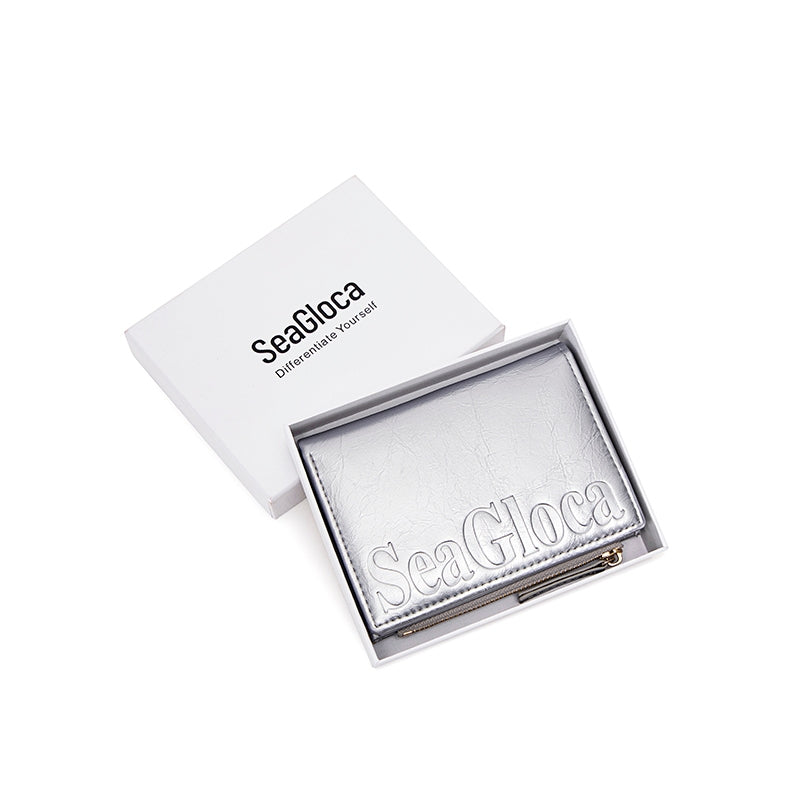 New Fashion High-End Bifold Short Wallet With for Women | SeaGloca - view 13