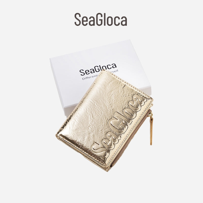 New Fashion High-End Bifold Short Wallet With for Women | SeaGloca - view 15