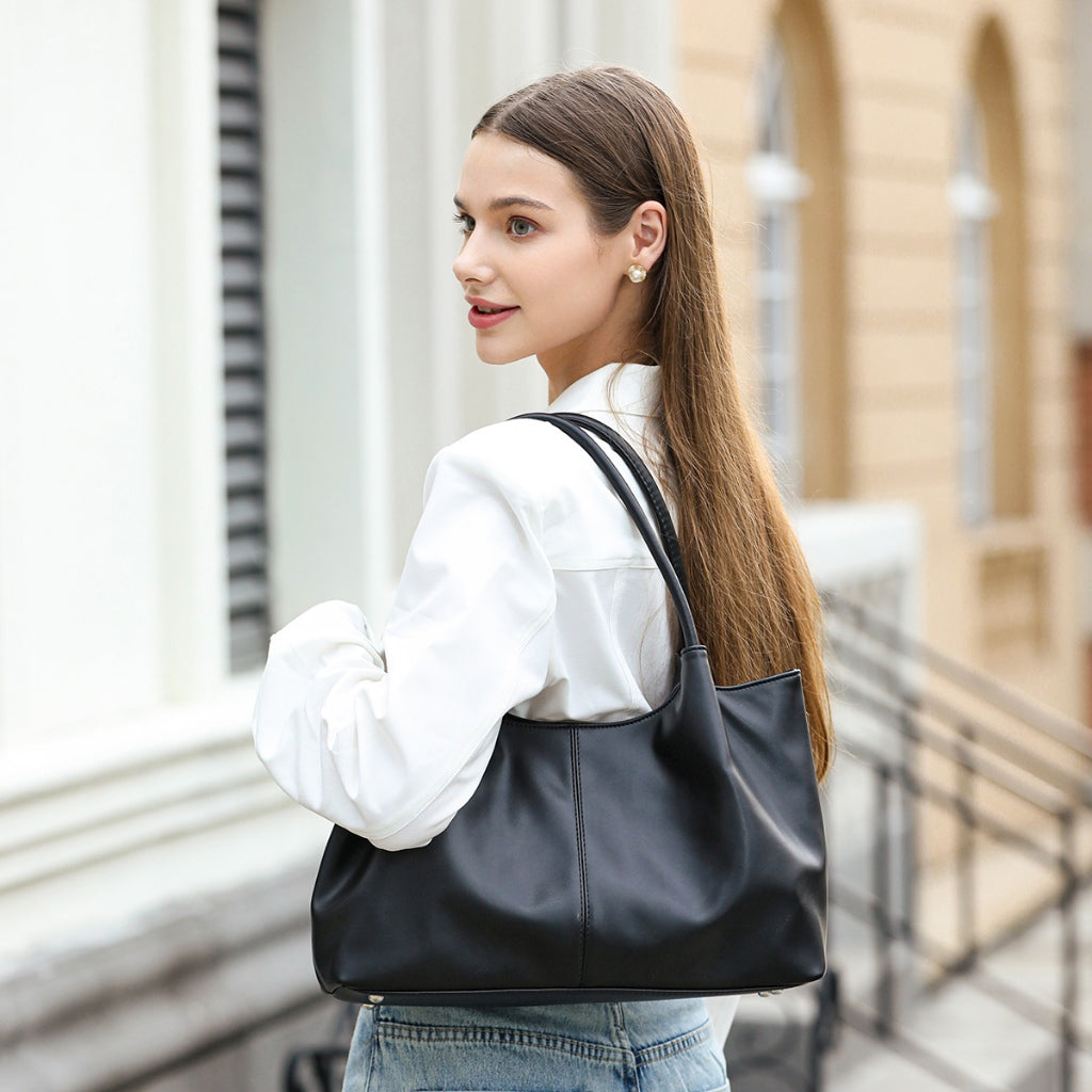 SeaGloca Black White Large Capacity Tote Bag For Women No. 1584