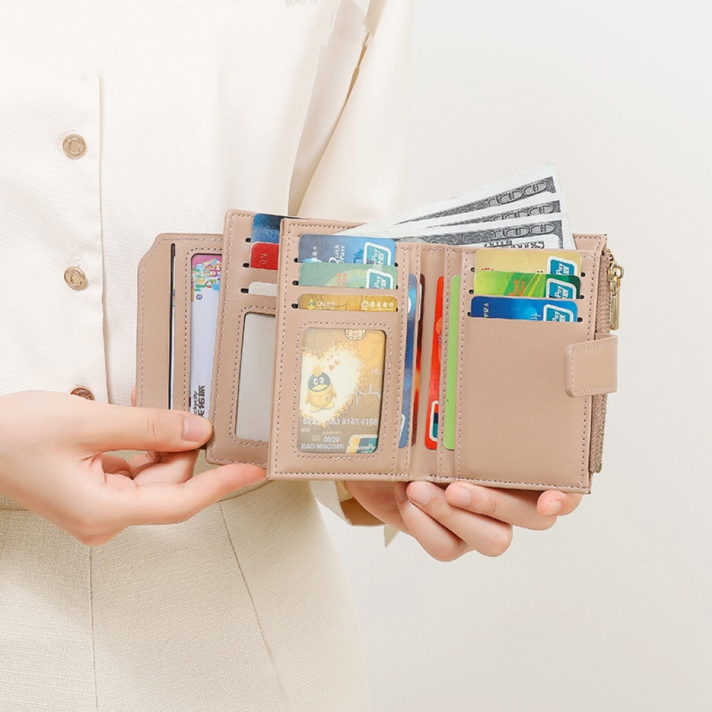 SeaGloca Wallet Card Holder In One Multi-Card with Coin Purse Student Wallet For Woman No 1947