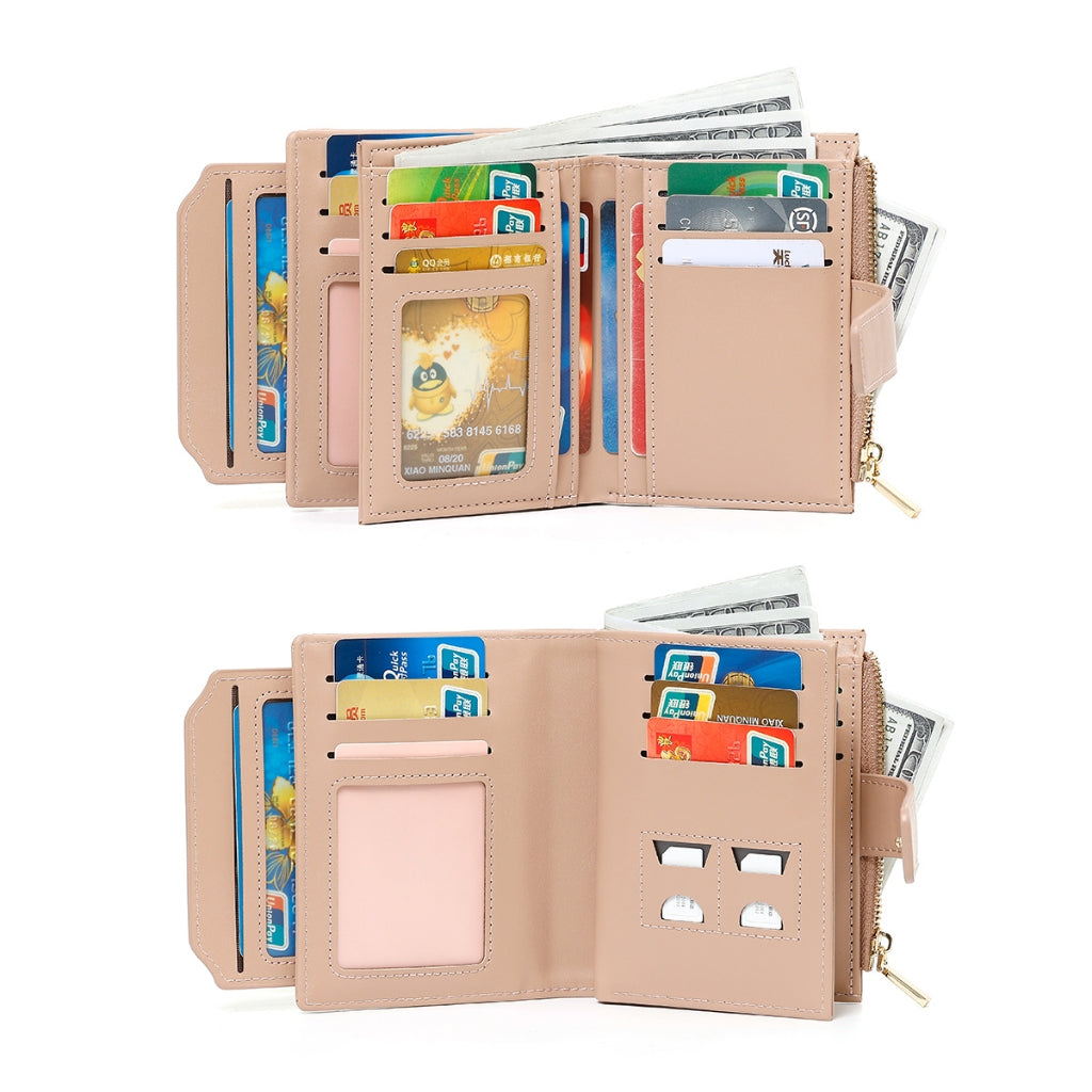 SeaGloca Wallet Card Holder In One Multi-Card with Coin Purse Student Wallet For Woman No 1947