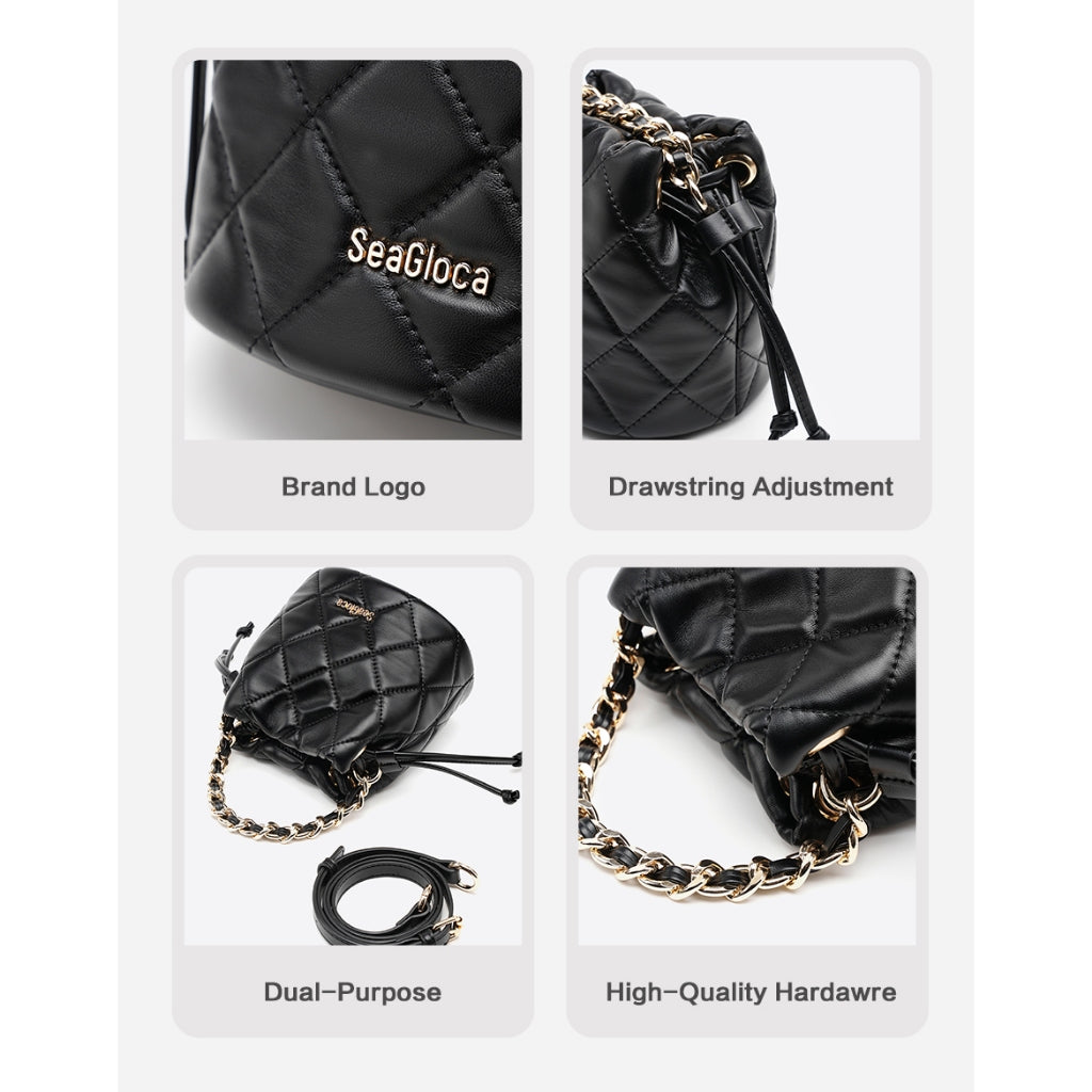 SeaGloca Bucket Bag  Crossbody Chain Bag Single Shoulder Bag For Woman No 13