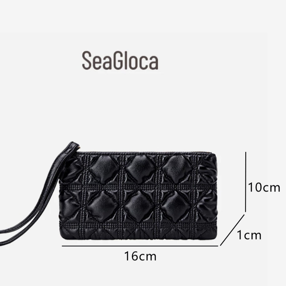 SeaGloca New Korean Fashion Soft Leather Lightweight Passport Cellphone Bag For Woman No 2326