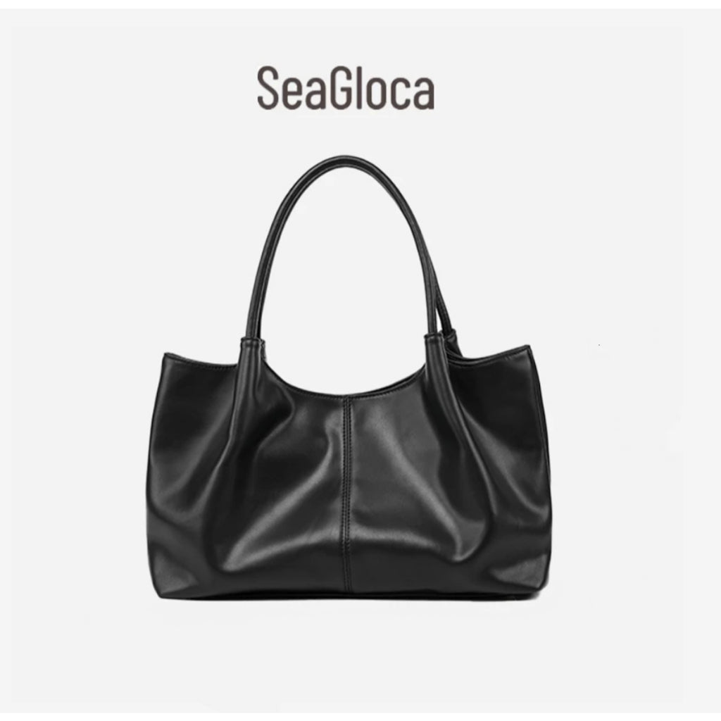 SeaGloca Black White Large Capacity Tote Bag For Women No. 1584
