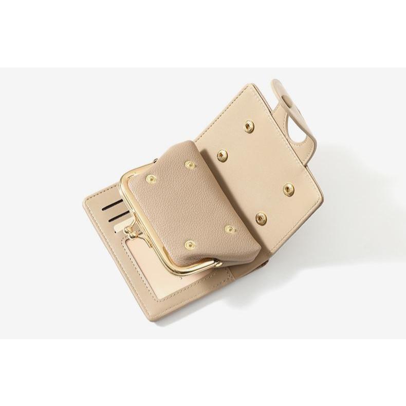 SeaGloca Multi-Function Short Wallet Integrated Card & Coin Purse Portable for Woman No 2065