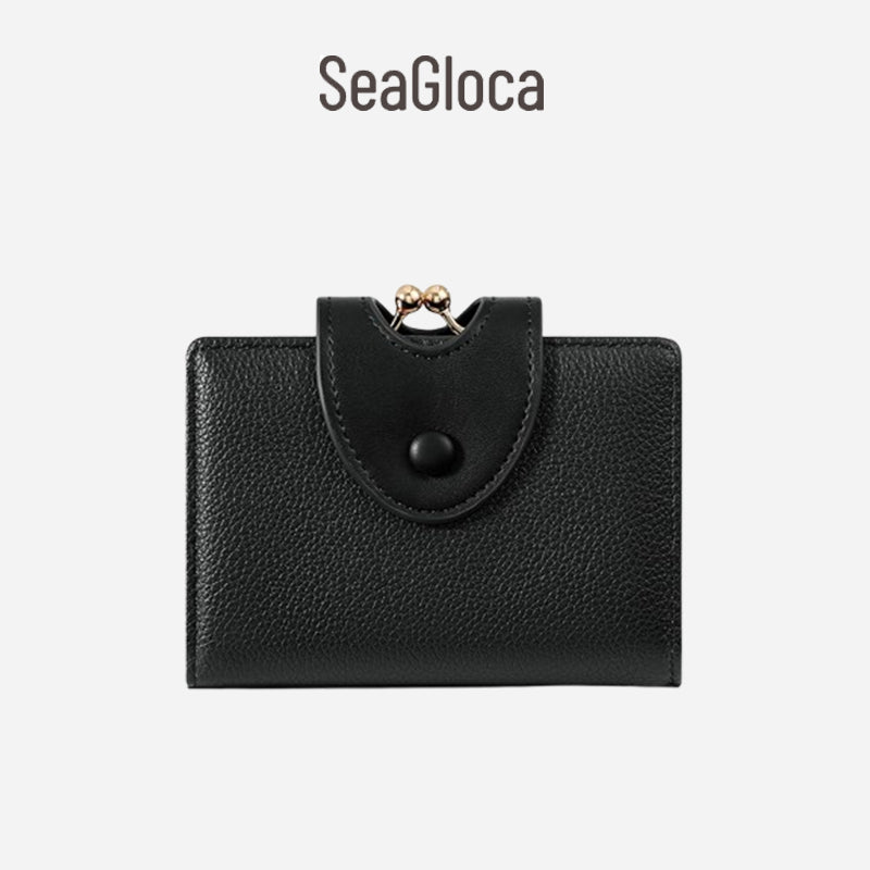 SeaGloca Multi-Function Short Wallet Integrated Card & Coin Purse Portable for Woman No 2065
