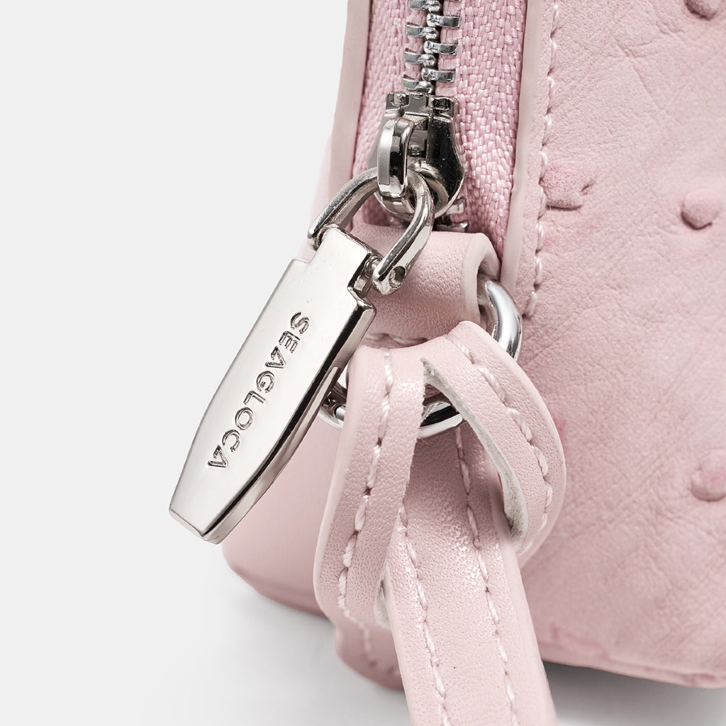 Textured Embossed Detachable Strap Zipper Coin for Women | SeaGloca - view 6