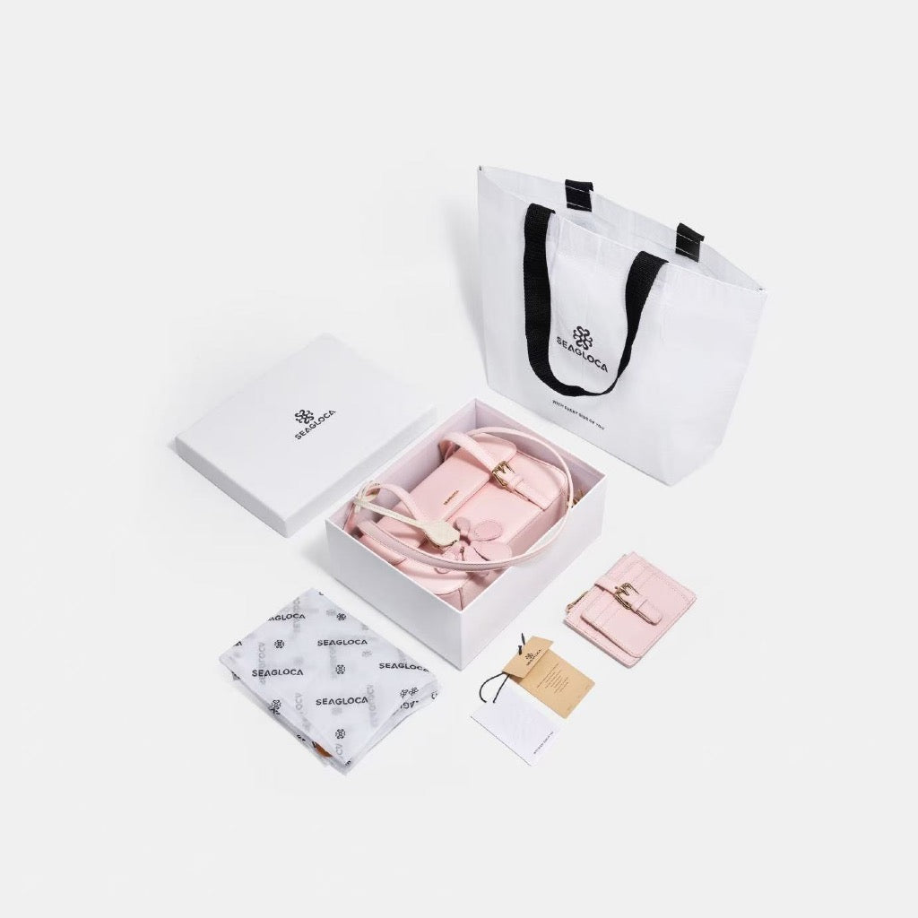 SeaGloca Christmas Holiday Gift Set Elegant Underarm Bag Matching Wallet Floral Charm Shopping Tote Bag for women No 10016