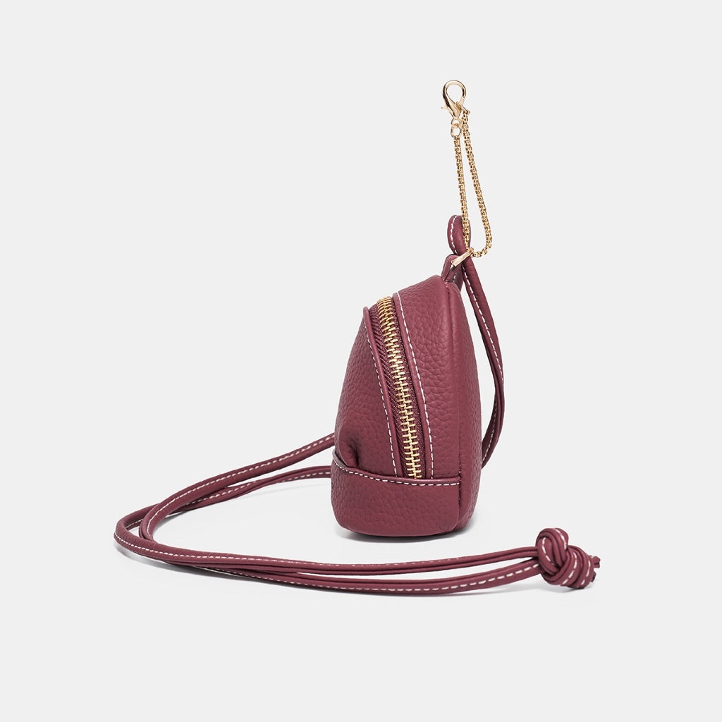 Mini Backpack Shape Coin Purse with Hook Neck for Women | SeaGloca - view 4
