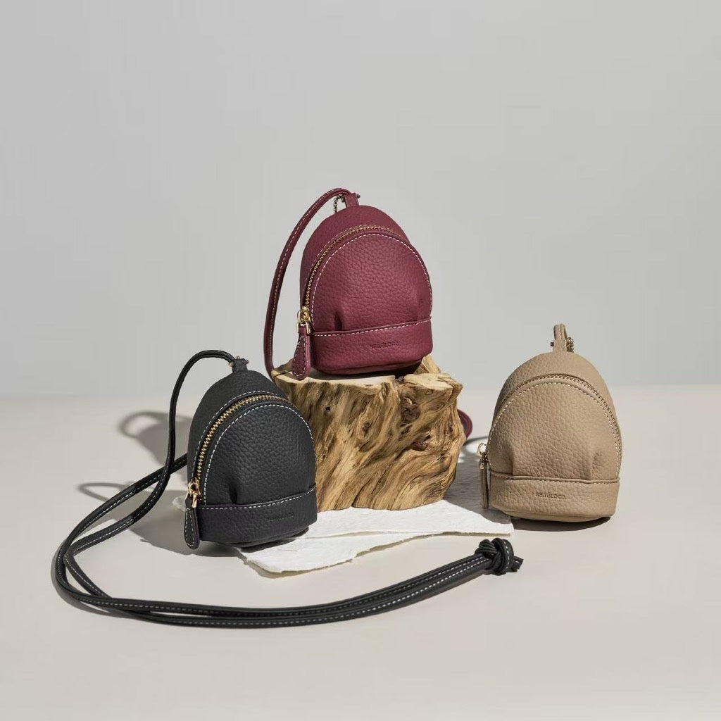 Mini Backpack Shape Coin Purse with Hook Neck for Women | SeaGloca - view 2