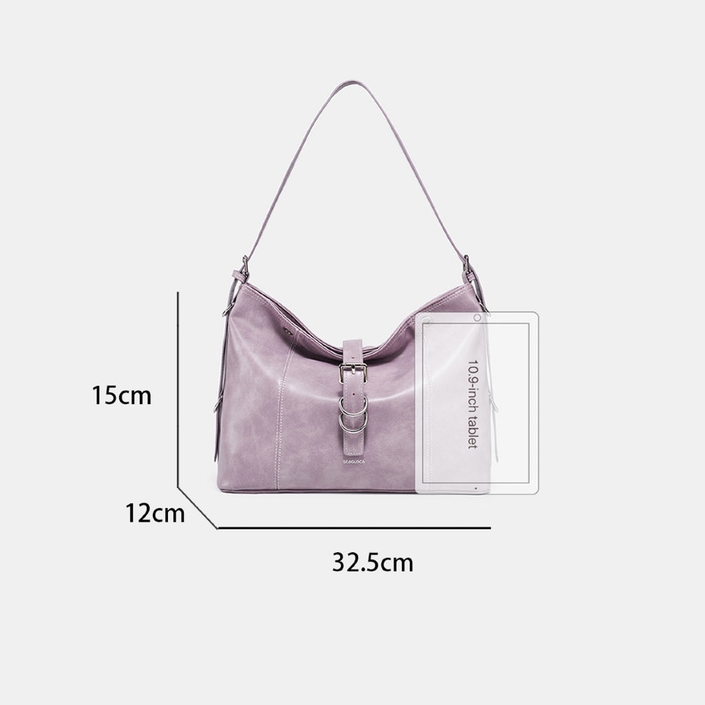 Underarm Bag with Zipper Adjustable Strap Soft for Women | SeaGloca - view 9