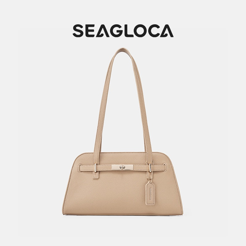 SseGloca Underarm Bag with Zipper Grain Texture for Women | SeaGloca - view 10