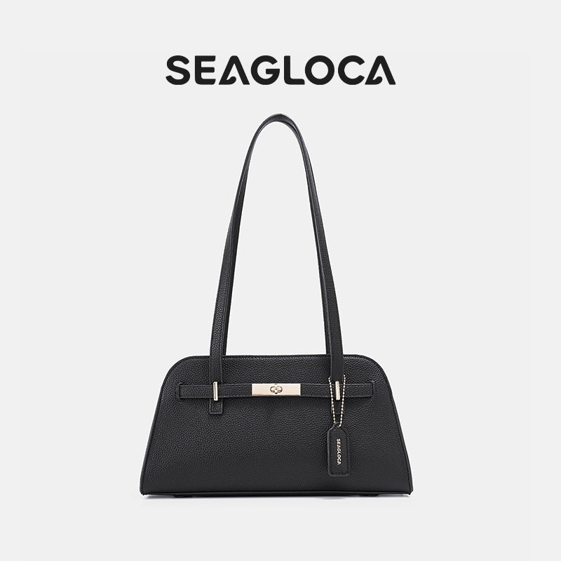 SseGloca Underarm Bag with Zipper Grain Texture for Women | SeaGloca - view 11