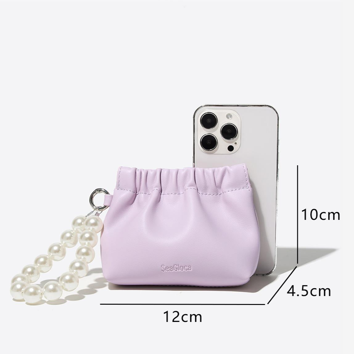 SeaGloca Folded Pocket Multi-Functional Coin Storage Soft-Cloud Puch Bag For Women No 16