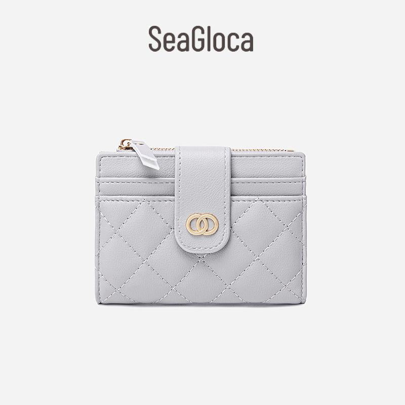 Seagloca New Luxury Women Short Wallet Lady Purse With Card Holder No. 353