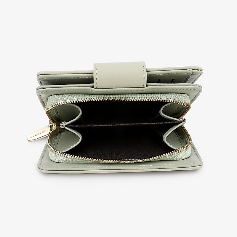 SeaGloca New Korean Fashion Mult-functional Solid Color PU Wallet For Woman No 1616